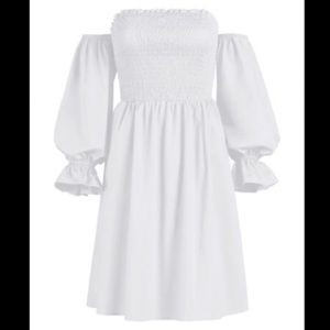 White Off-The-Shoulder Dress